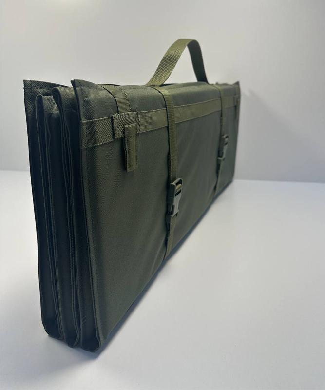 Каремат раскладной M-KET для сидения и сна 10 мм на 6 секций 1,8 м х 70 см с ручкою Оливковый - фото 3 Каремат раскладной M-KET для сидения и сна 10 мм на 6 секций 1,8 м х 70 см с ручкою Оливковый - фото 3