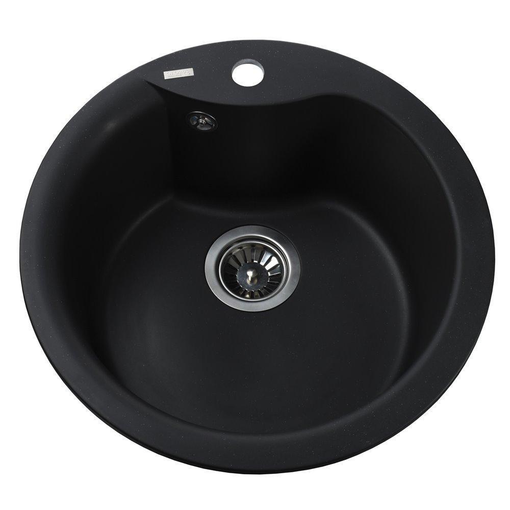 Гранитная мойка Globus Lux Orta 485 мм Черный Гранитная мойка Globus Lux Orta 485 мм Черный