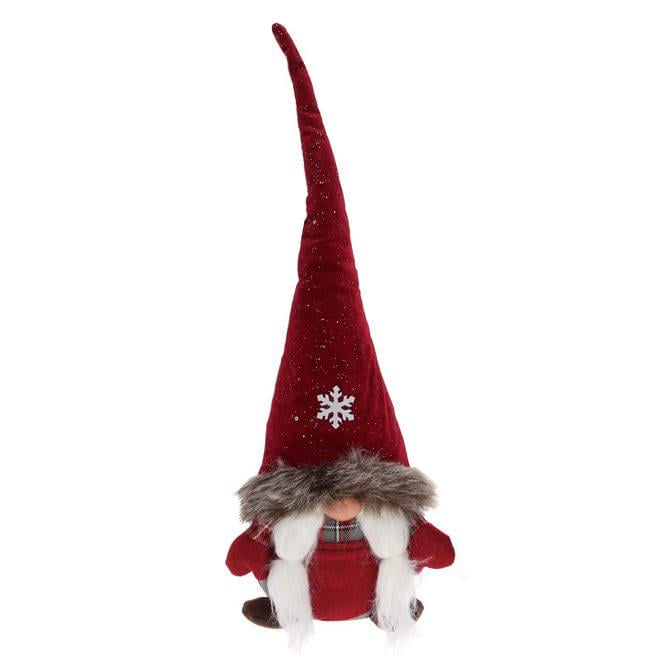 Фигурка мягкая новогодняя Flora Гном 23 см (12731)