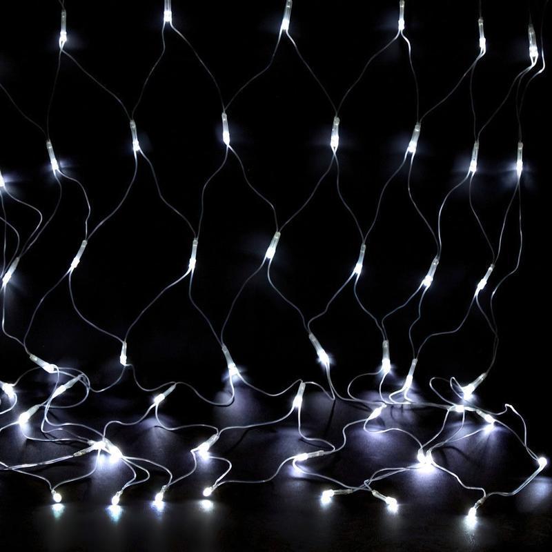 Гирлянда сетка UKC RD-7161 120 LED RGB 1,5x1,5 м Белый (3-5-13821)