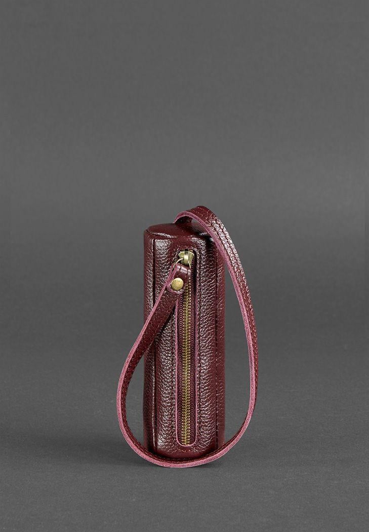 Ключница женская кожаная 3.0 Тубус Марсала (A-026549)