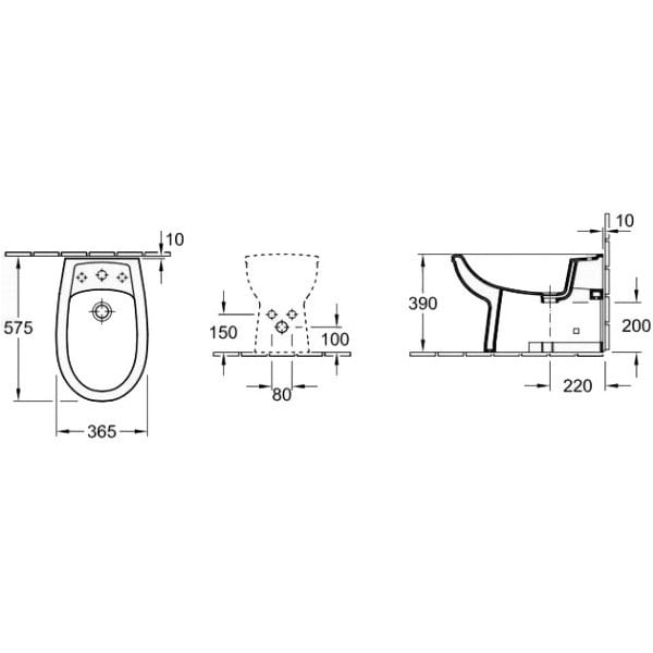 Біде Villeroy & Boch Amica (74260001)