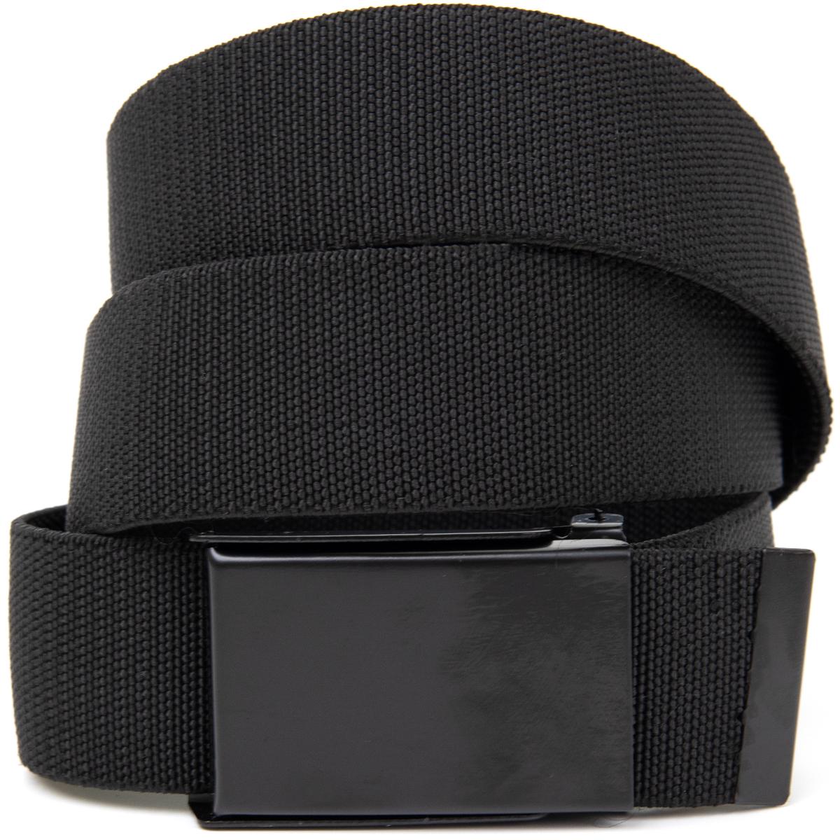 Текстильний ремінь Vintage Belt 20530 з чорною пряжкою Чорний