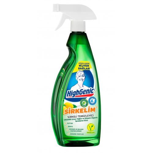 Чистящее средство универсальное HighGenic с уксусом и маслом цедры лимона 750 мл