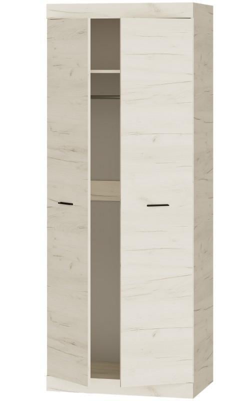 Шкаф Эверест Соната-800 2-х дверный 800х500х2050 мм Крафт белый (ЕВ20395)