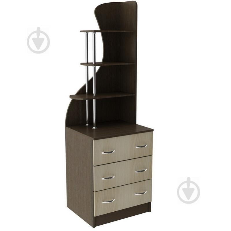 Комод с надстройкой Тиса Мебель К-63 Венге/Дуб молочный Комод с надстройкой Тиса Мебель К-63 Венге/Дуб молочный