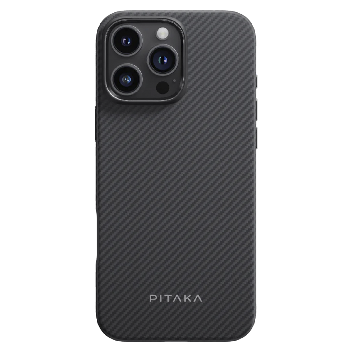 Чехол-накладка Pitaka Military-Grade Protective Case Classic Twill 600D Black/Grey iPhone 16 Pro (KI1601PPA)