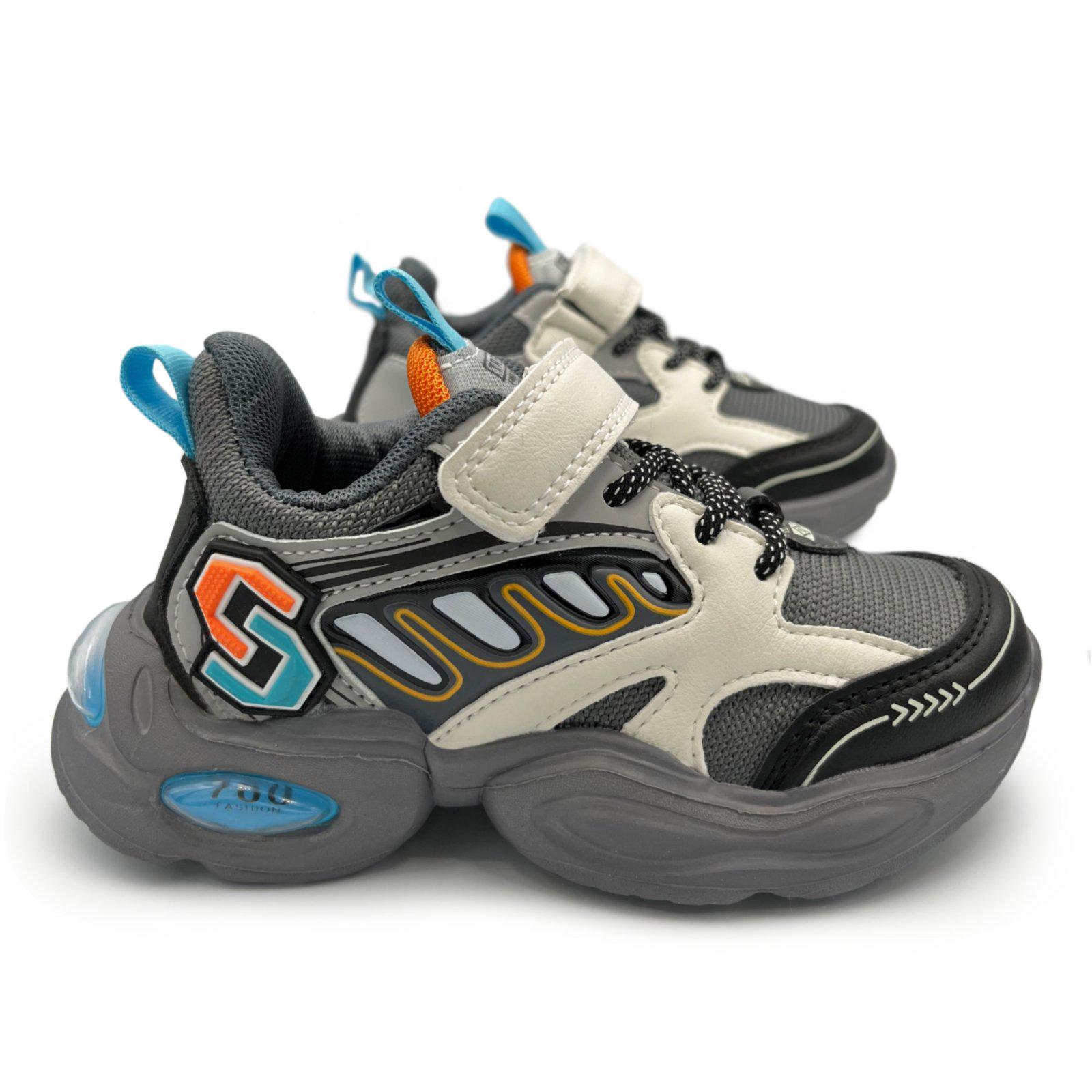 Кроссовки детские для мальчика Jong Golf MV-1433 р. 26 Серый