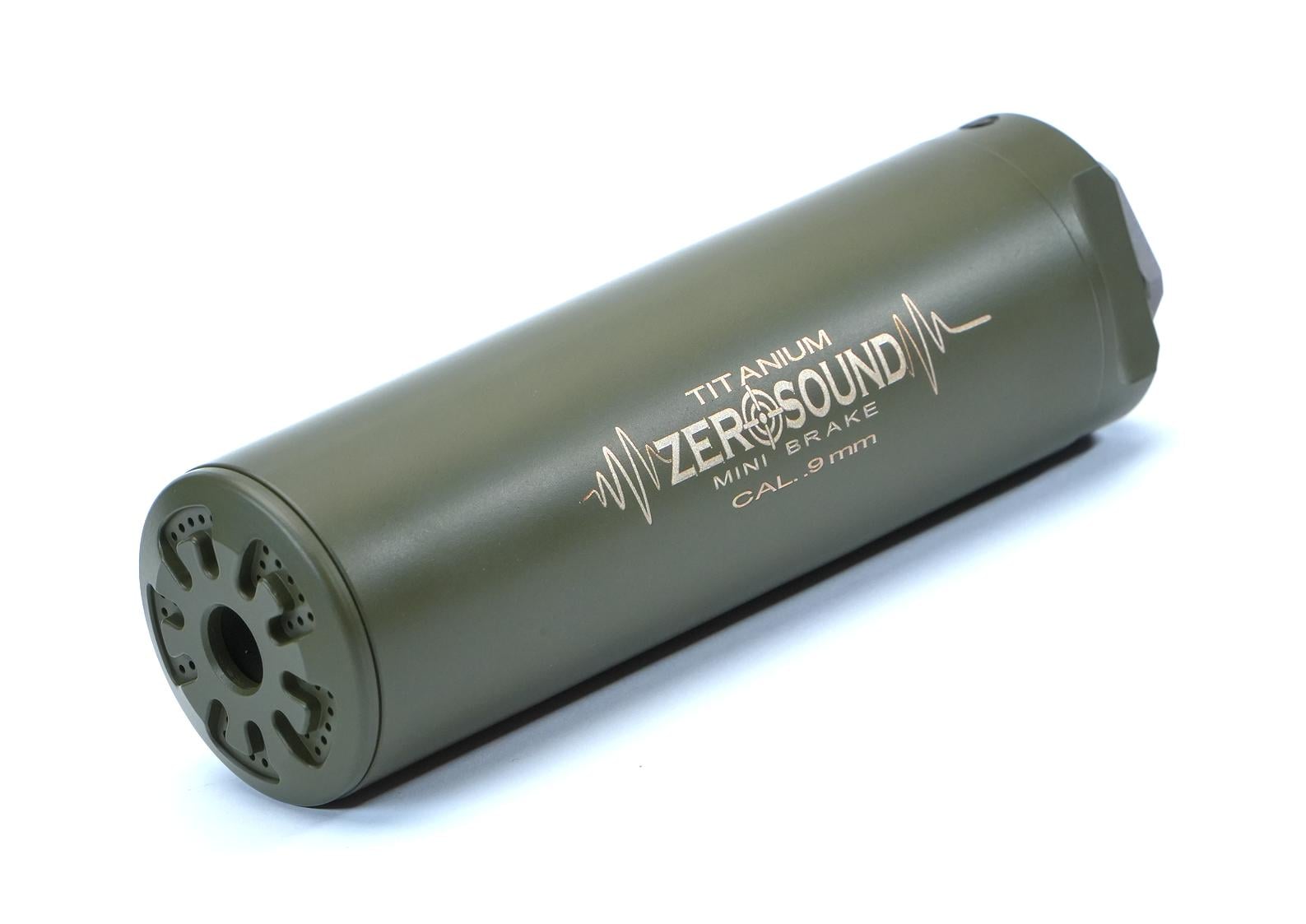 Глушитель Zerosound TITAN MINI BRAKE 9 мм резьба 15x1 Olive (xg1010503)