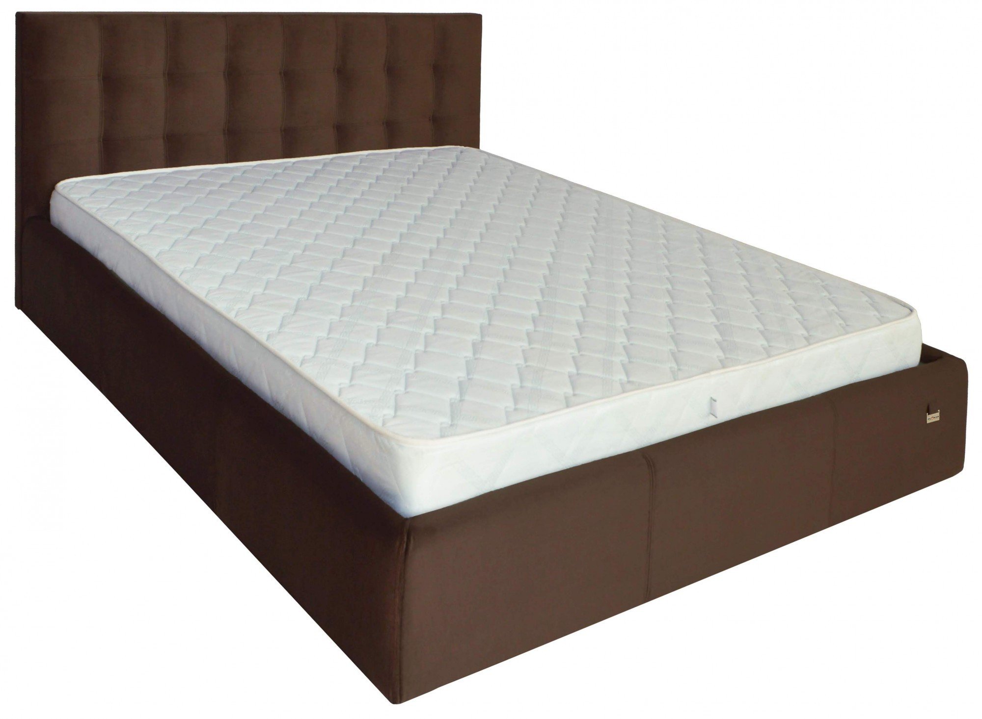 Кровать Chester New Comfort 140 х 200 см Missoni 011 С подъемным механизмом и нишей для белья Темно-коричневый