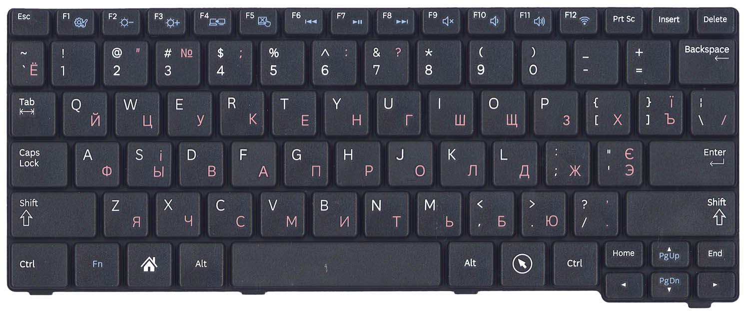 Клавиатура для ноутбука Samsung N100 Black