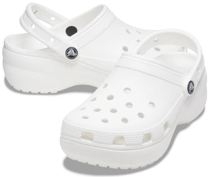 Сабо жіночі Crocs Womens Classic Platform Clog р. 42-43 Білий (20002)