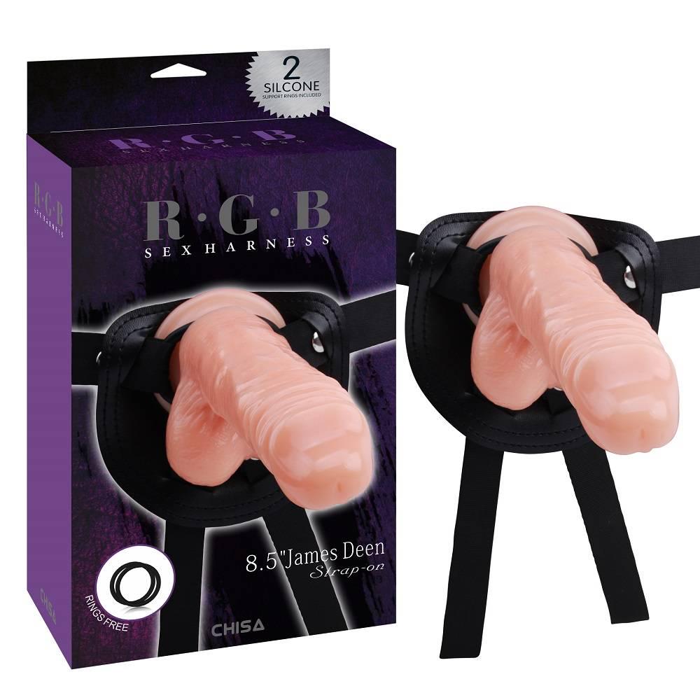 Страпон ремневый Cnisa RGB JAMES DEEN с реалистичной насадкой S ( 38131668)