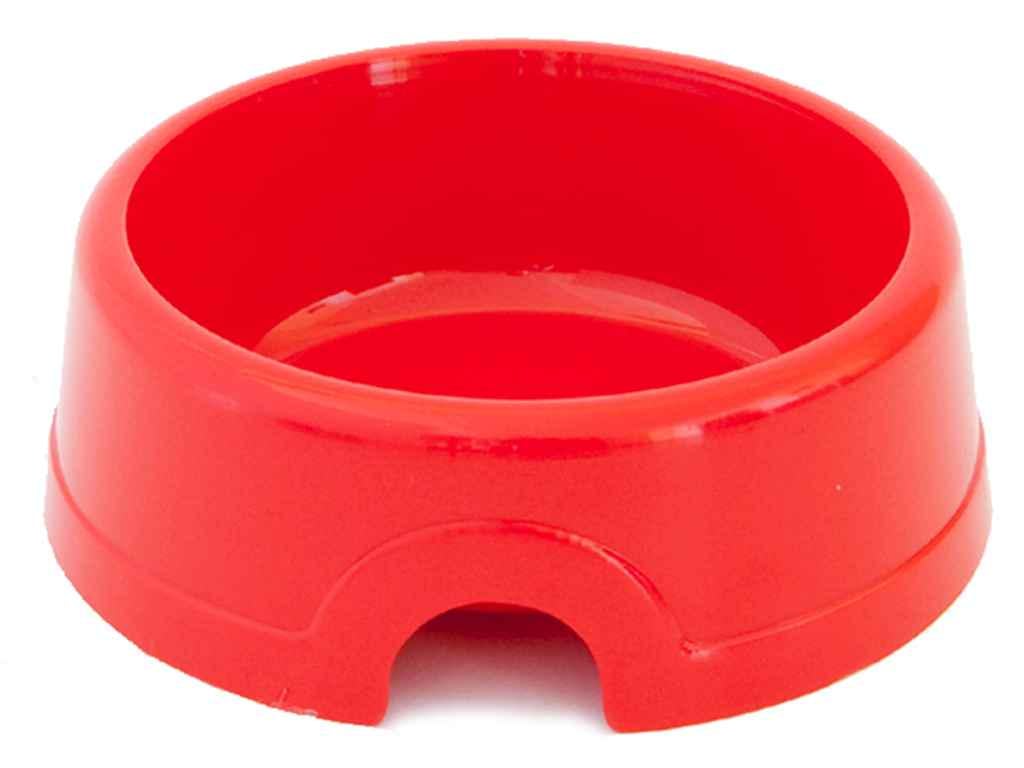 Миска пластмассовая для животных 170 мл Красный (157)