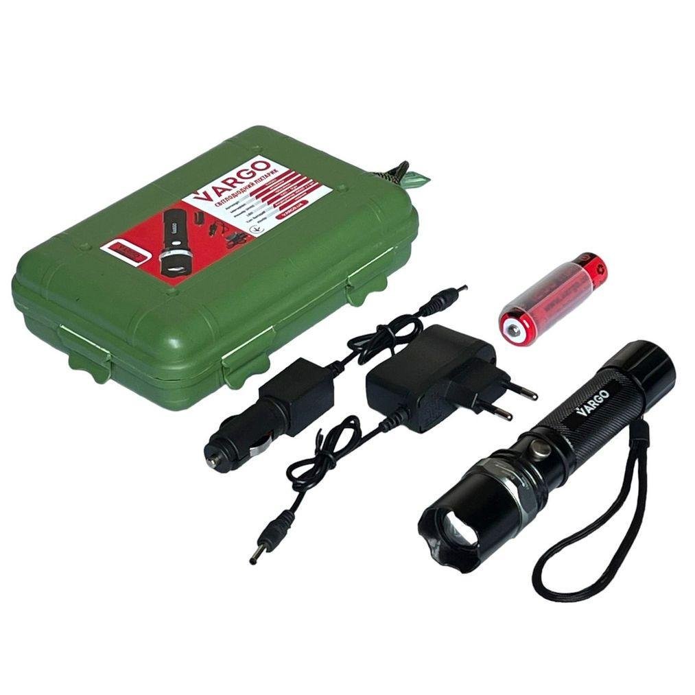Фонарь Vargo LED алюминиевый аккумуляторный Фонарь Vargo LED алюминиевый аккумуляторный