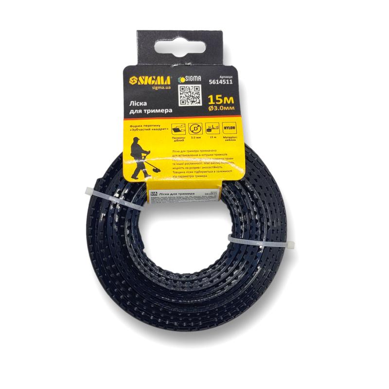 Ліска тримерна 3 мм x 15 м з зубчиками (110452)