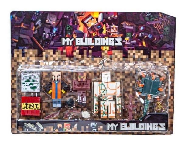 Фигурки Майнкрафт Minecraft Мои здания блистер my buildings J35-1