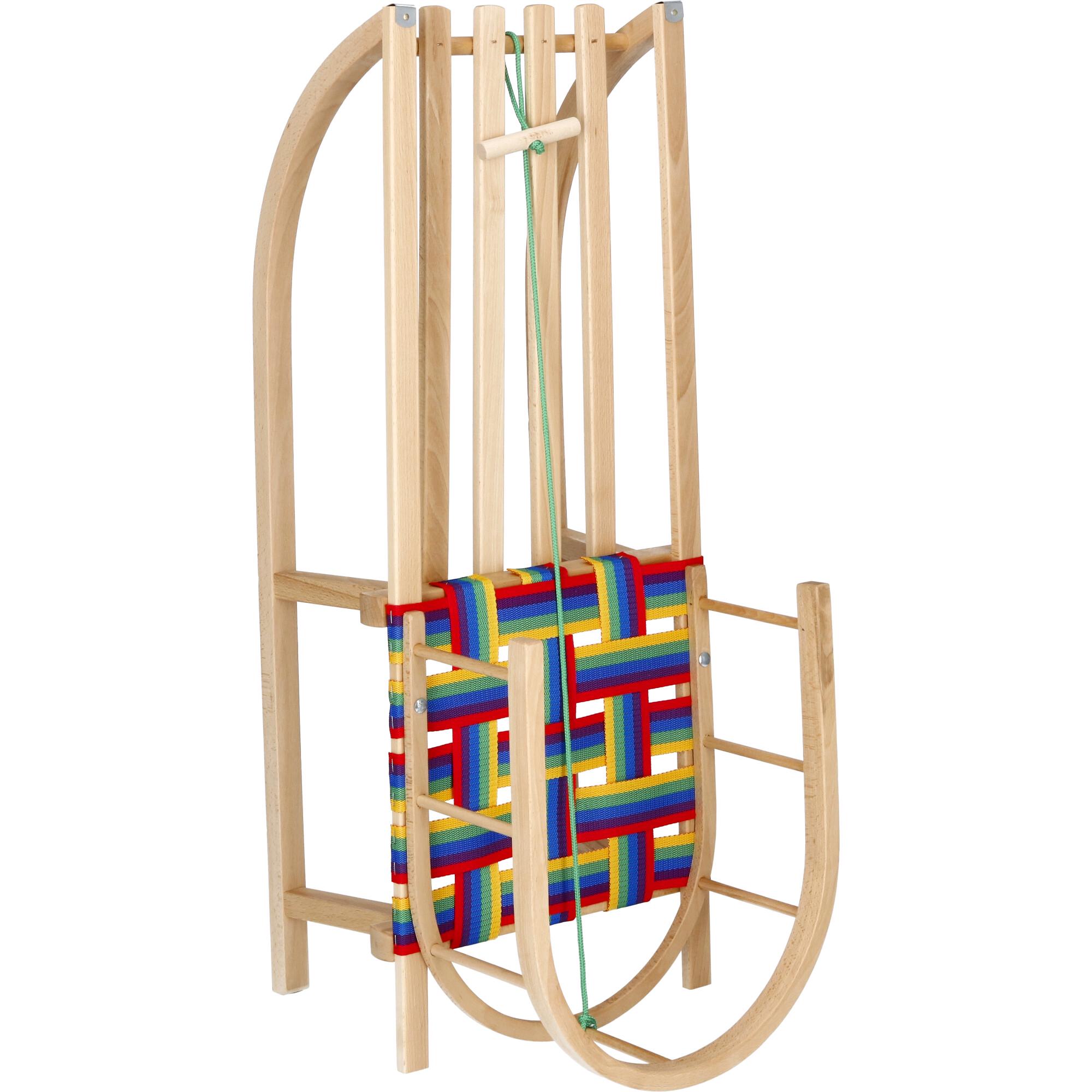 Санки со спинкой Springos с ручкой-толкателем деревянные 90 см (SAN006) - фото 3 Санки со спинкой Springos с ручкой-толкателем деревянные 90 см (SAN006) - фото 3