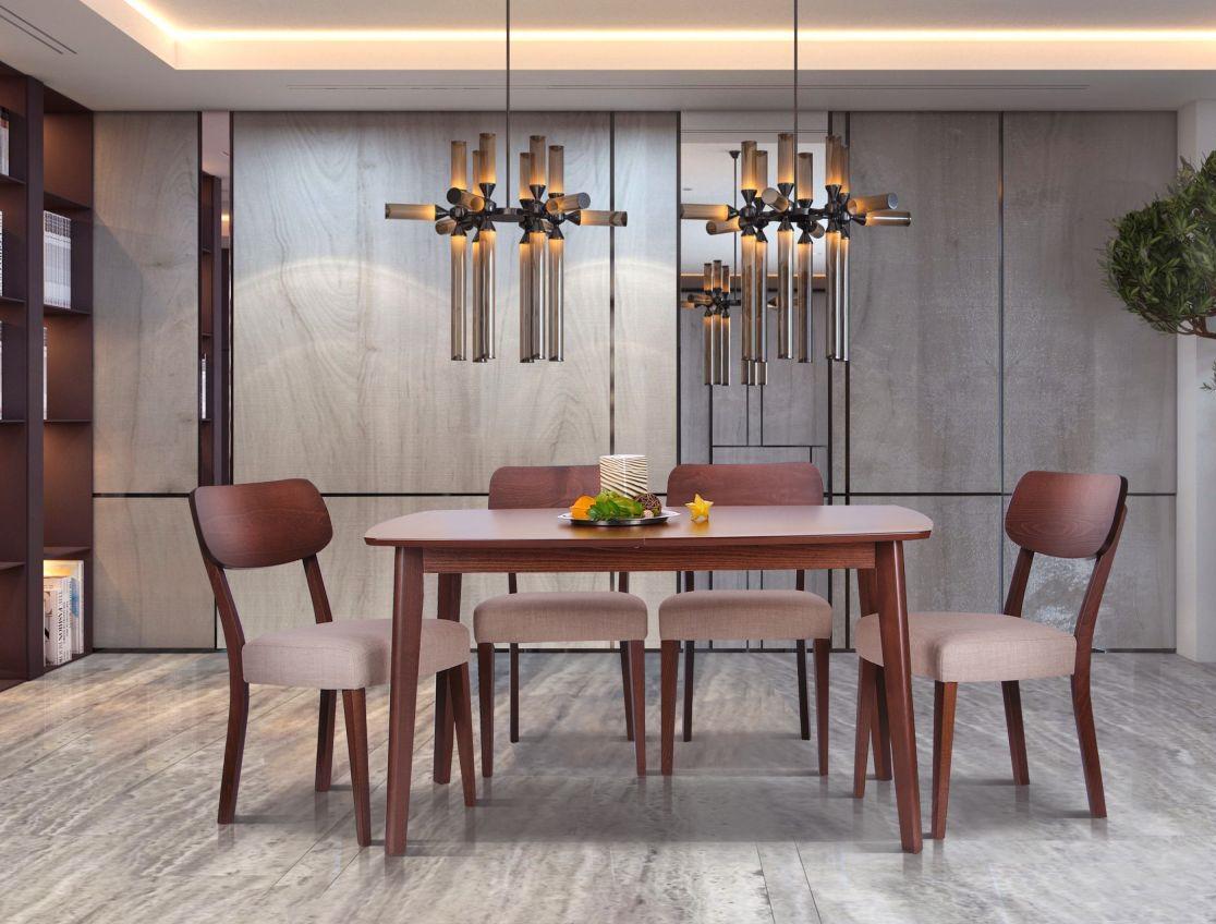 Обідній стіл AMF Орлеан 750х1350+300х900 розсувний Горіх світлий - фото 6 Обідній стіл AMF Орлеан 750х1350+300х900 розсувний Горіх світлий - фото 6