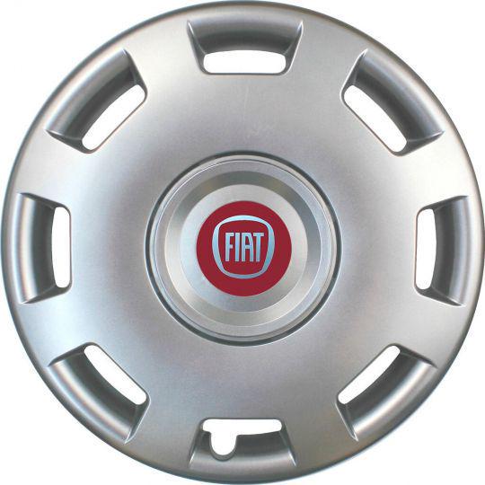 Ковпаки автомобільні SKS 302 R15 з логотипом Fiat 4 шт. Сріблястий Ковпаки автомобільні SKS 302 R15 з логотипом Fiat 4 шт. Сріблястий