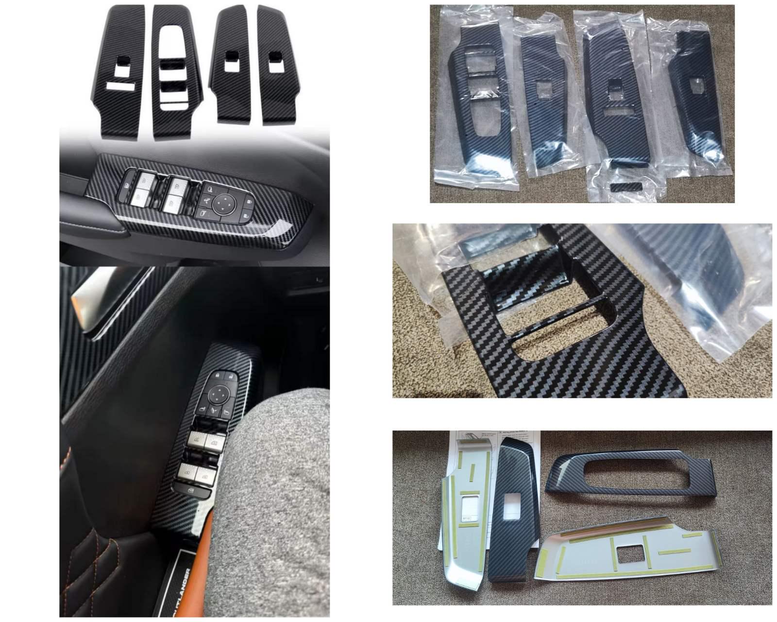 Накладки на підлокотники Mitsubishi Outlander 4 2022-2025 р. 4 шт. Карбон (27455798) - фото 4 Накладки на підлокотники Mitsubishi Outlander 4 2022-2025 р. 4 шт. Карбон (27455798) - фото 4