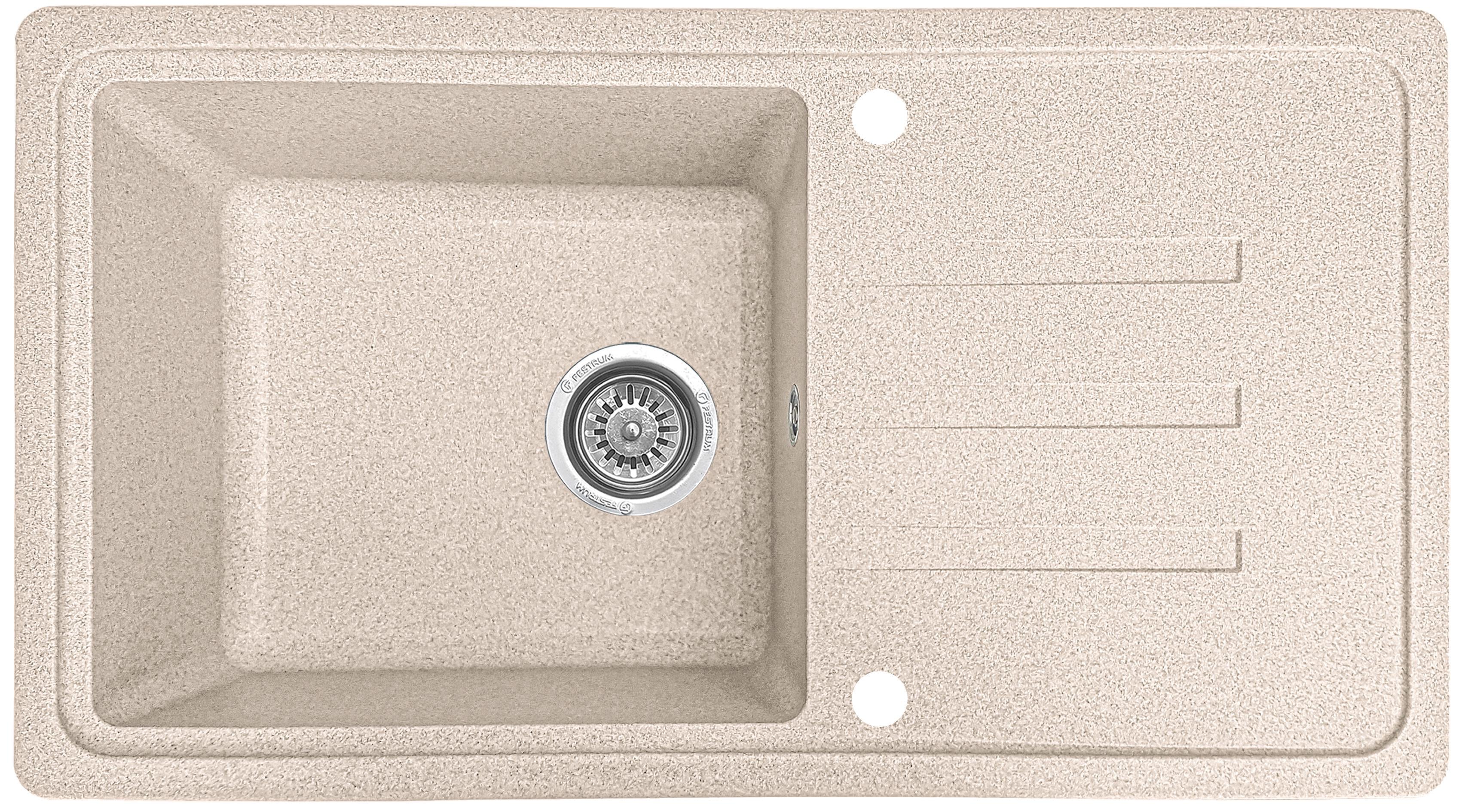 Мойка кухонная Valetti 36D 780x435 мм Бежевая