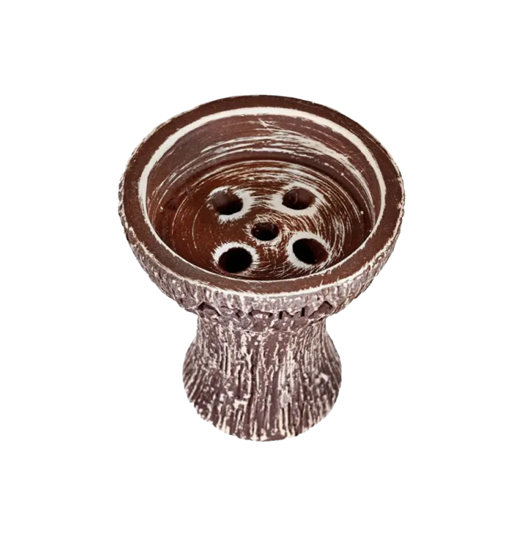 Чаша для кальяна глиняная AROMA Bark 8,5 см Коричневый