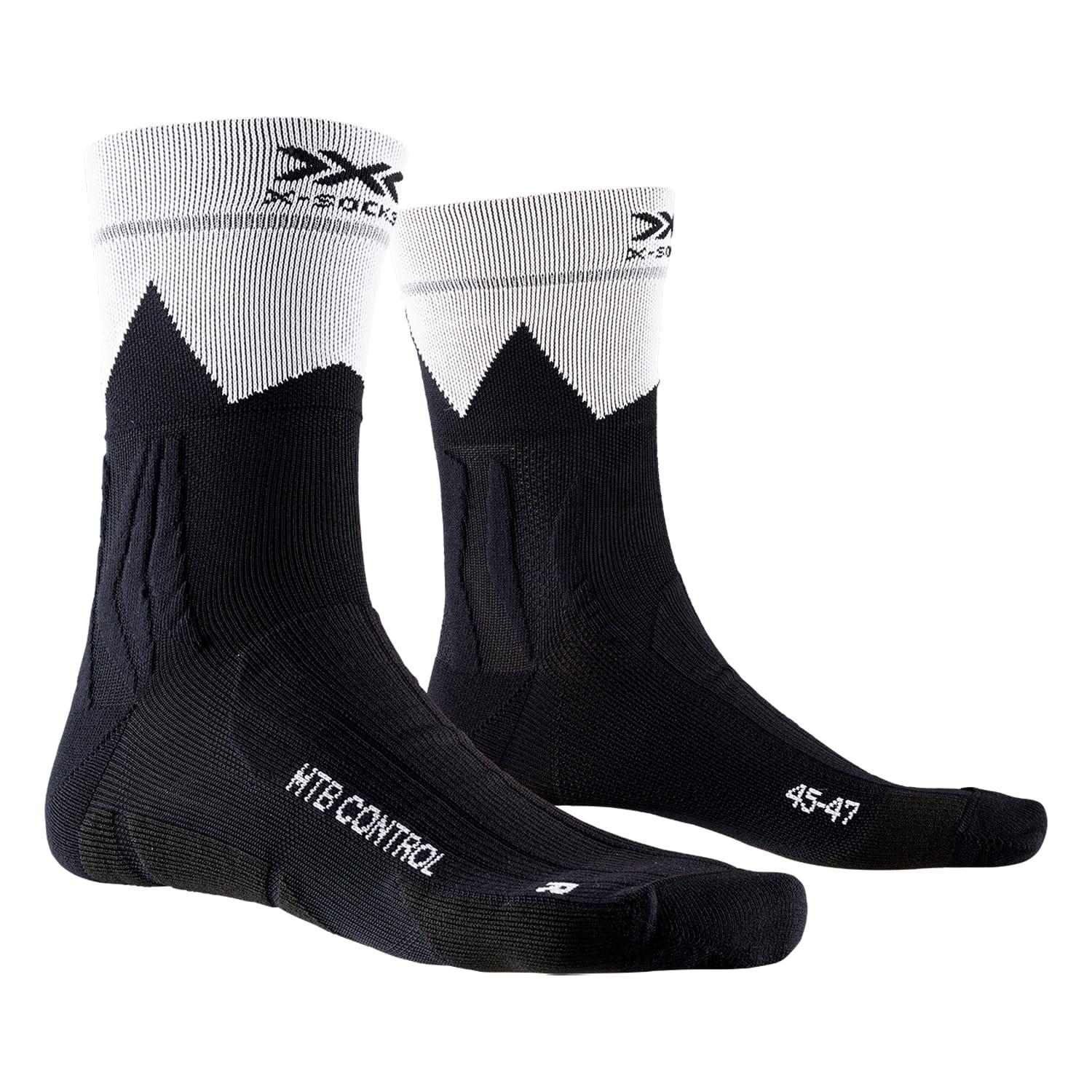 Велоноски X-SOCKS MTB Control 4.0 XS-BS02S19U-B016 p. 42/44 Opal Black/ZigZag - фото 1