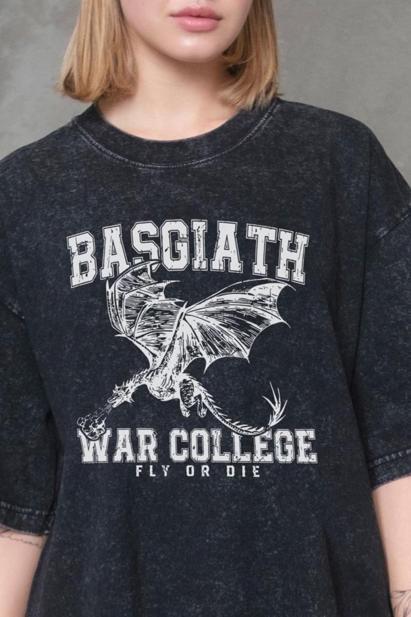 Футболка женская вываренная Without Washed с принтом Четвертое Крыло оверсайз S/M Black (S8055215) - фото 2