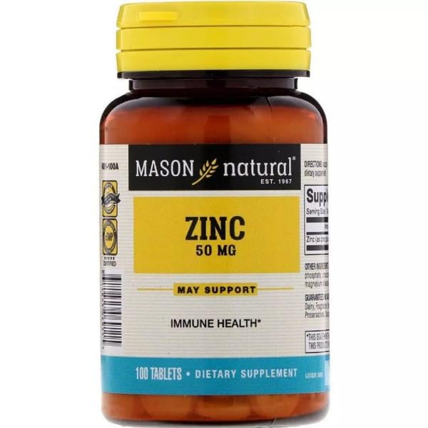 Микроэлемент цинк Mason Natural Zinc 50 мг 100 таблеток (000021185) Микроэлемент цинк Mason Natural Zinc 50 мг 100 таблеток (000021185)