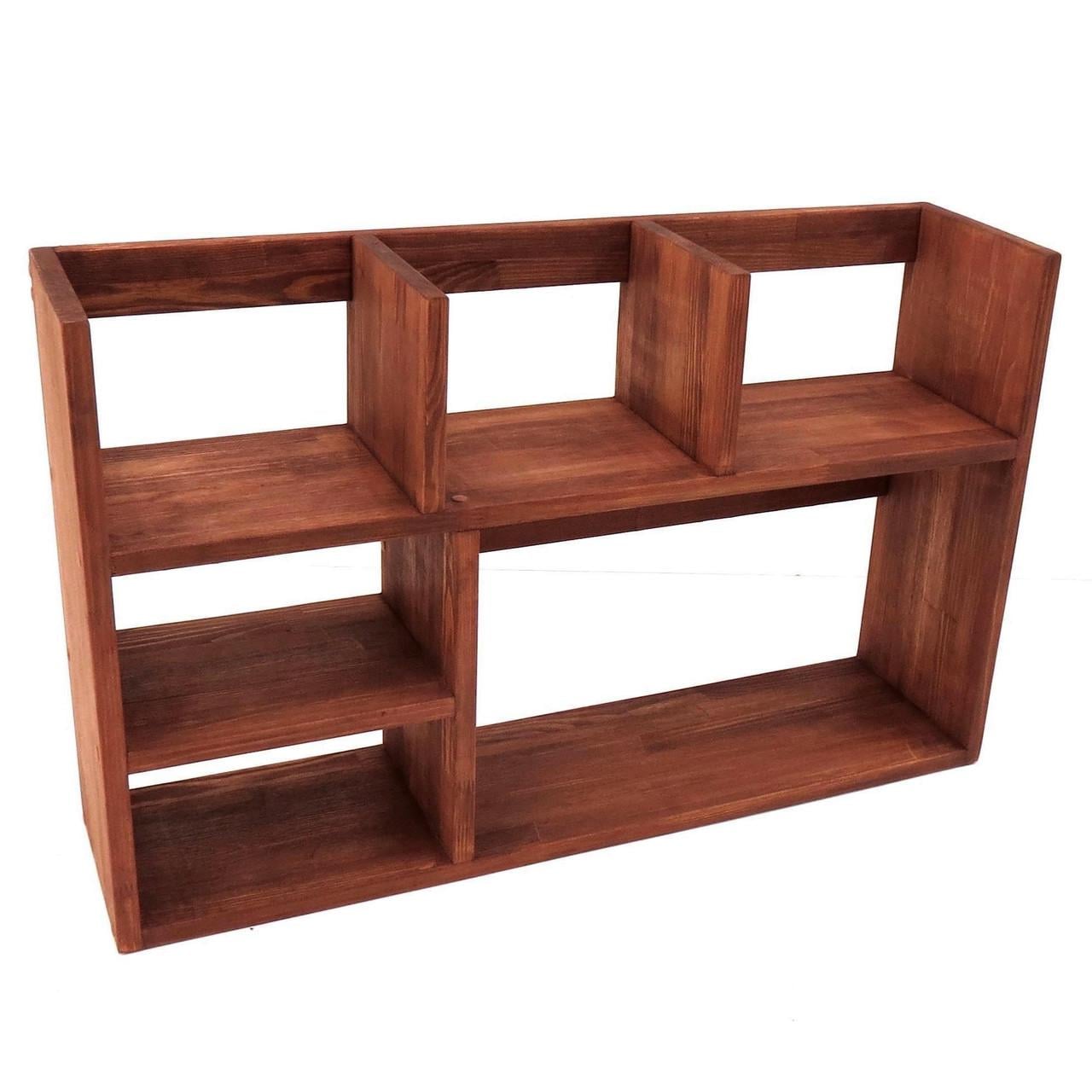 Полка-надстройка настольная из дерева Овелия шафран (АКД-013506)