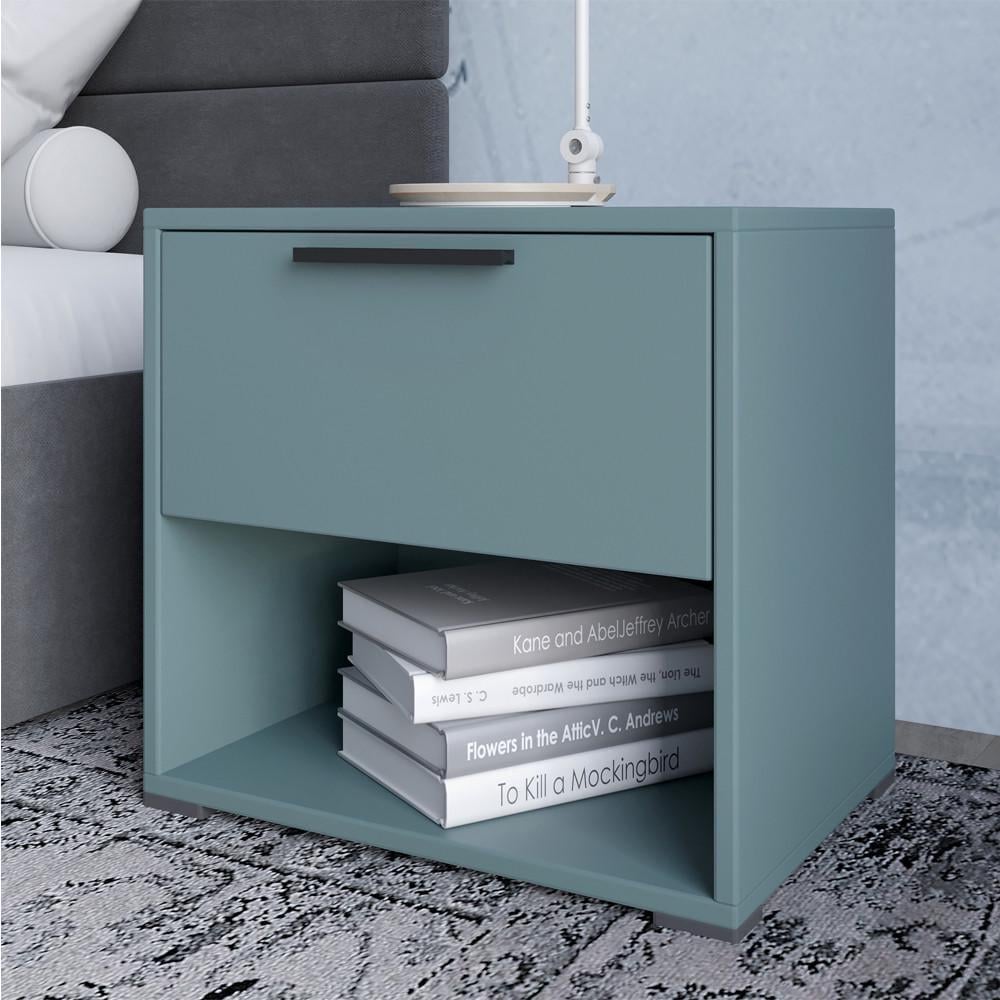 Тумба прикроватная Lion Краш с выдвижным ящиком Гранит серый (Lion-044129)