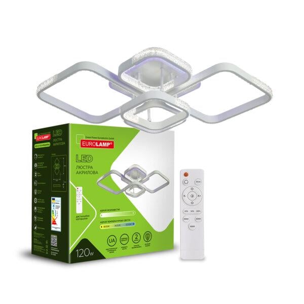 Люстра LED Eurolamp квадратная 120W 3000-6500K (35889022)