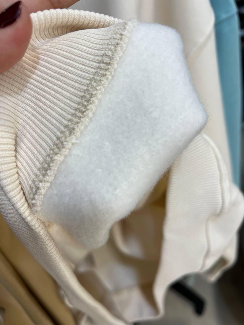 Брюки женские PEPPER MINT 24-13 спортивные джоггеры резинка на талии утепленные S Молочный (921) - фото 5 Брюки женские PEPPER MINT 24-13 спортивные джоггеры резинка на талии утепленные S Молочный (921) - фото 5