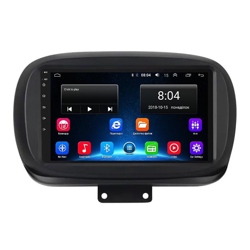 Магнитола штатная Lesko 9" для Fiat 500X I 2014-2018 2/32Gb Wi-Fi GPS Base