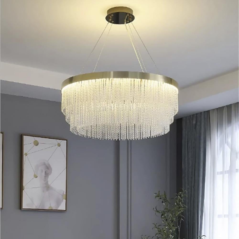 Люстра изысканная подвесная LED Ø 60 см Латунь (M221-600 GD) Люстра изысканная подвесная LED Ø 60 см Латунь (M221-600 GD)