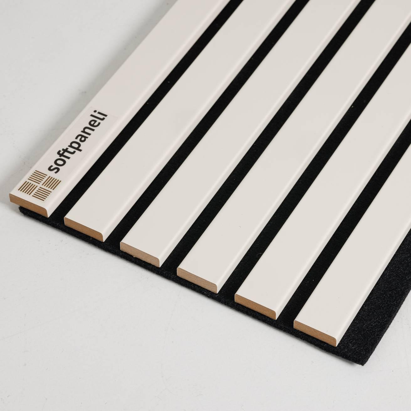 Панель стеновая 3D softpaneli реечная акустическая 2800х295х17 мм Эйвори - фото 1 Панель стеновая 3D softpaneli реечная акустическая 2800х295х17 мм Эйвори - фото 1