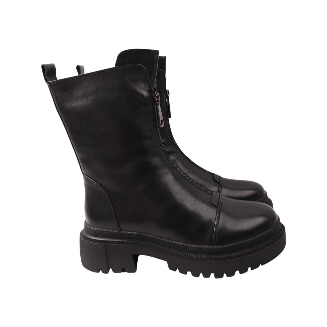 Ботинки женские Melanda из кожи р. 36 Черный (2-22ZHC)