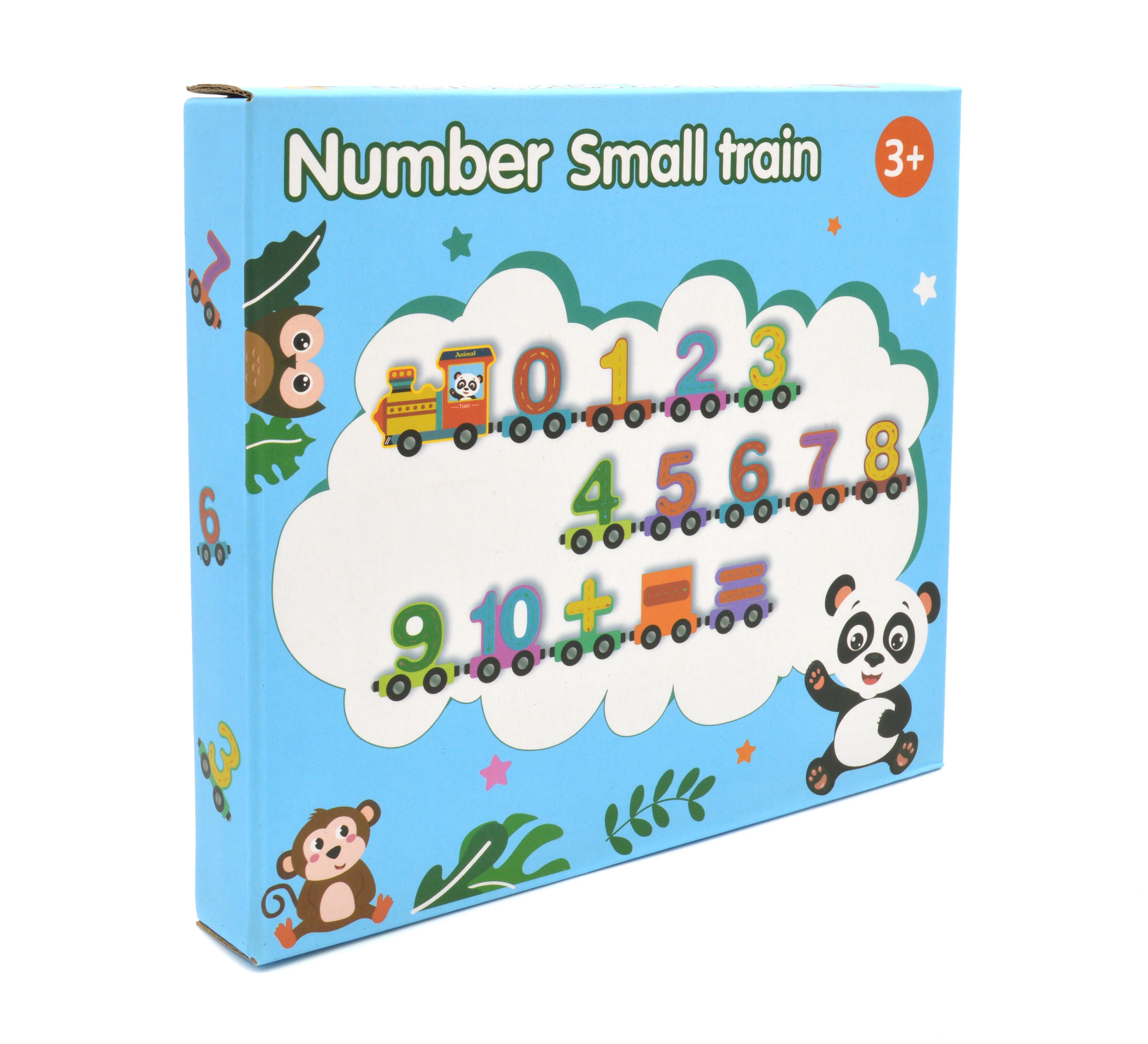 Поезд деревянный на магнитах вагончики с цифрами (74241) - фото 3