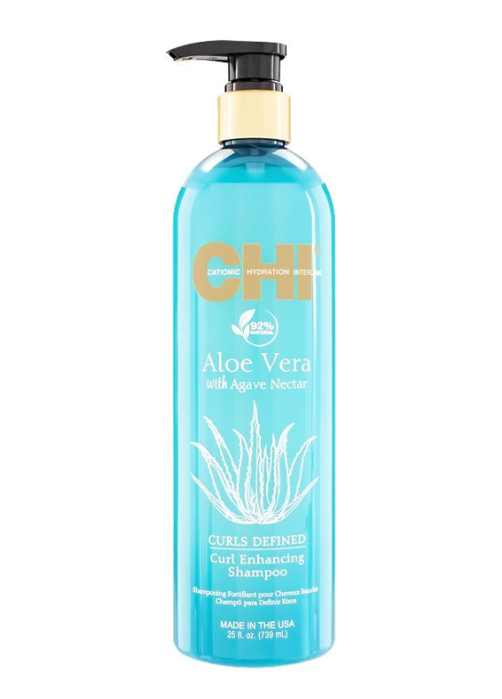 Шампунь для кучерявого волосся CHI Aloe Vera з алое вера для відновлення еластичності та блиску 340 мл (30842)