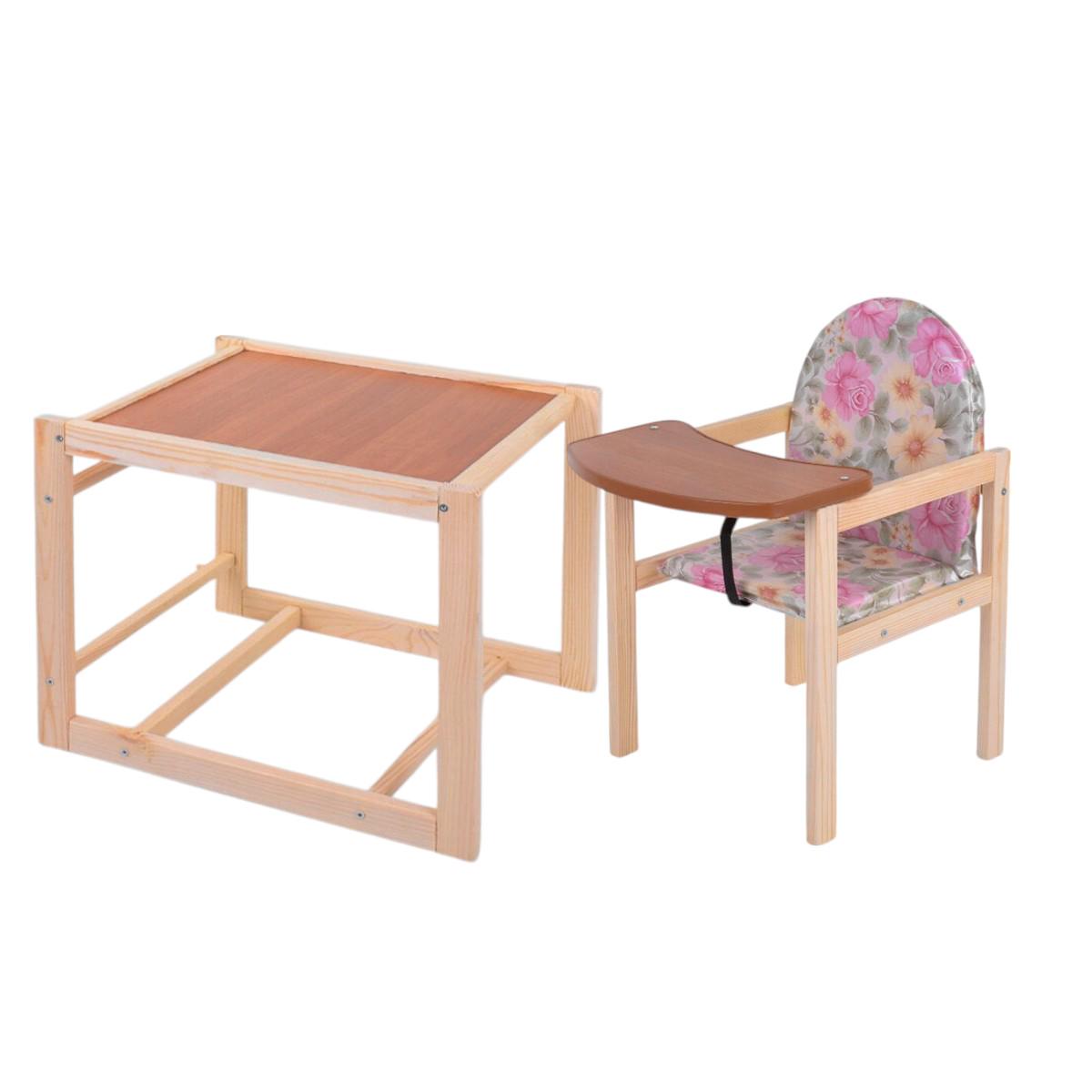 Стульчик для кормления Мася Розы Розовый (№1111) - фото 5 Стульчик для кормления Мася Розы Розовый (№1111) - фото 5