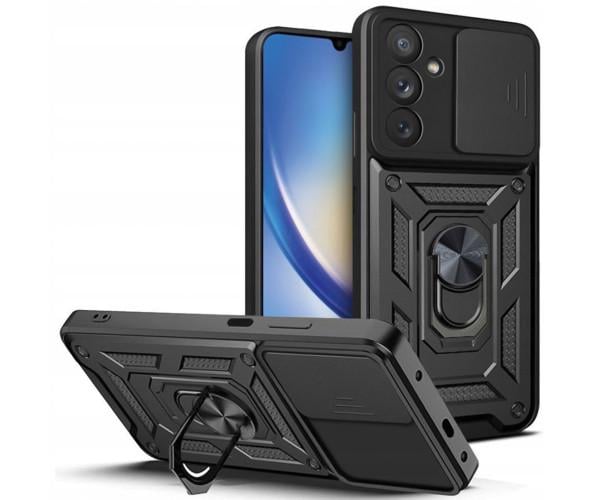 Чехол накладка Ricco Camera Sliding для Samsung Galaxy A15 / A15 5G Черный