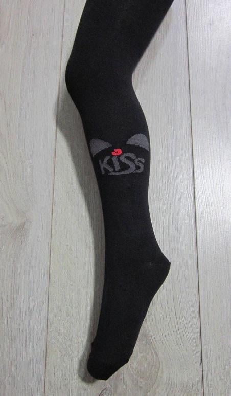 Колготки детские демисезонные Олми 1011д 133 Kiss 110-116 см р. 17 Черный (65442)