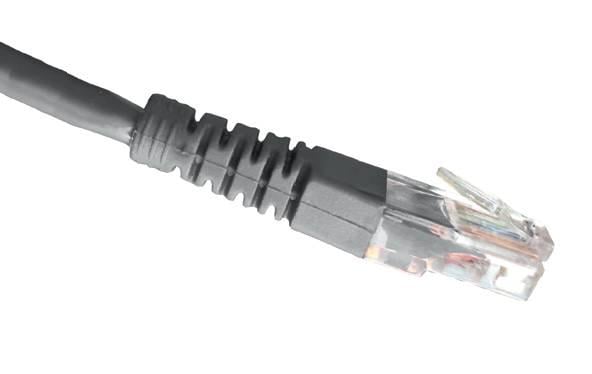 Патч-корд OK-net Кат.5e UTP 24AWG без захисту фіксатора 10 м Сірий