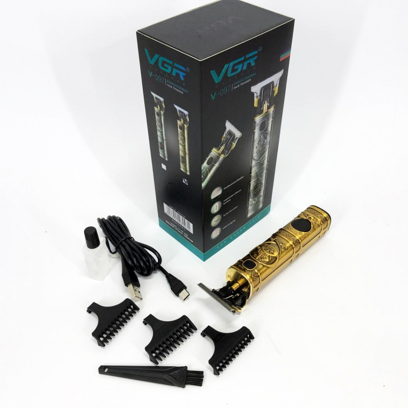 Машинка для стрижки VGR V-097 акумуляторна 3W Gold (tf5478) - фото 12