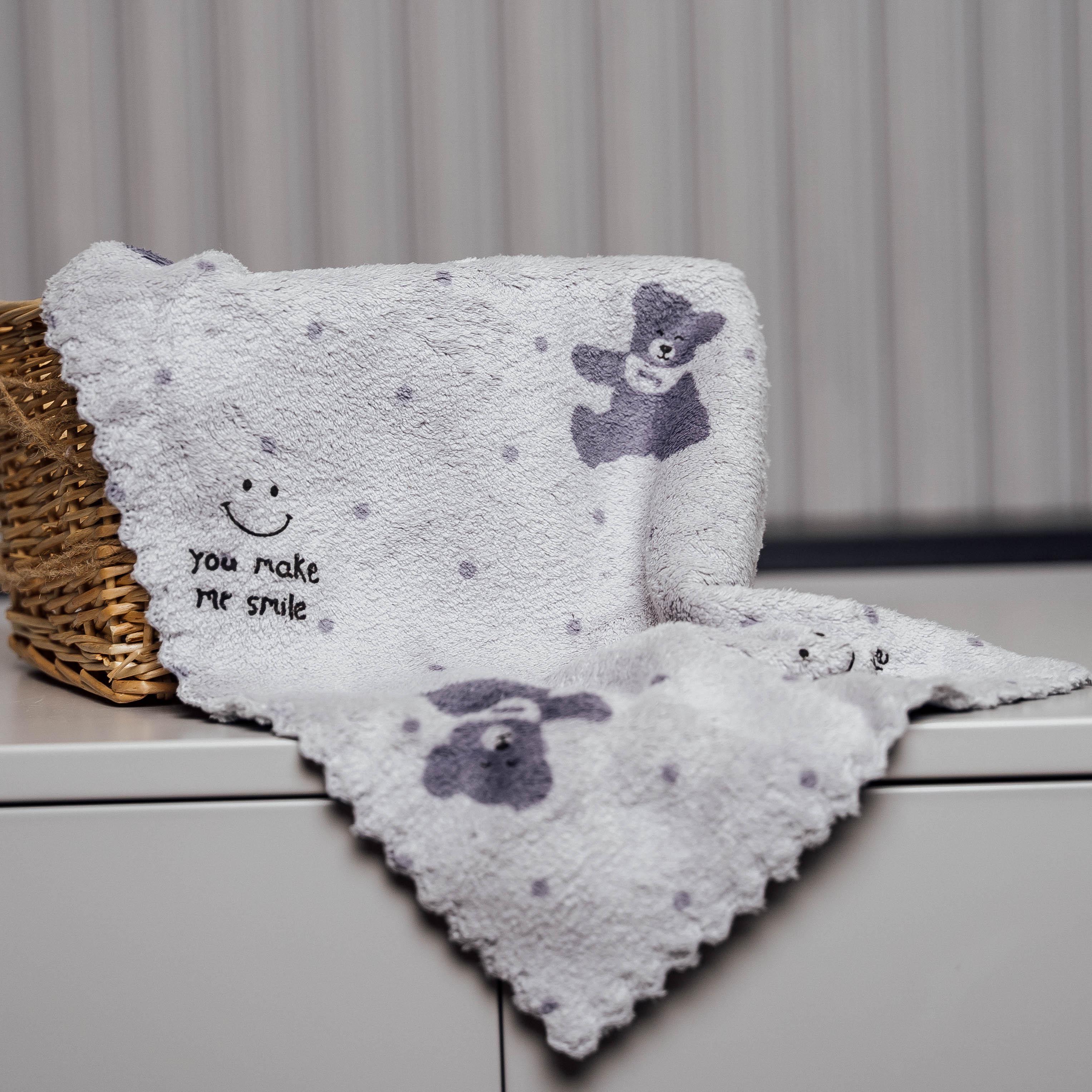 Полотенце для рук МикроМир фибра 25х50 см Светло-серый (88109)