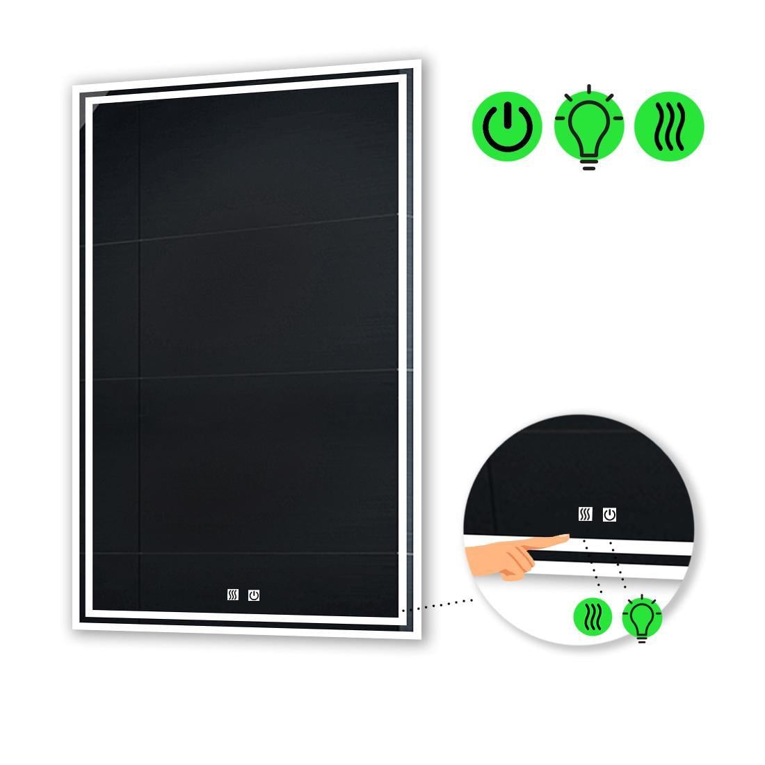 Зеркало Marita LED с двумя сенсорами и подогревом 110x70 см (13498303) Зеркало Marita LED с двумя сенсорами и подогревом 110x70 см (13498303)