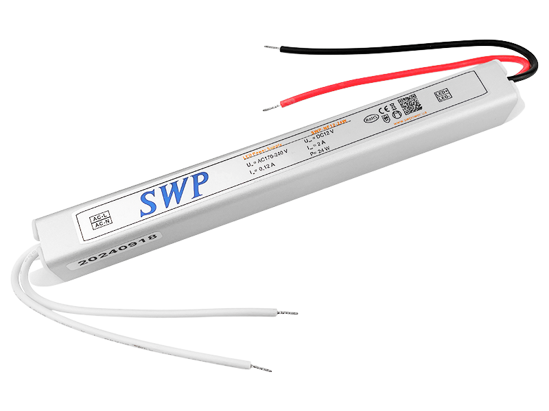 Блок питания 24W IP20 12V стабилизированный по напряжению (SWP-NF12-24W SLIM)