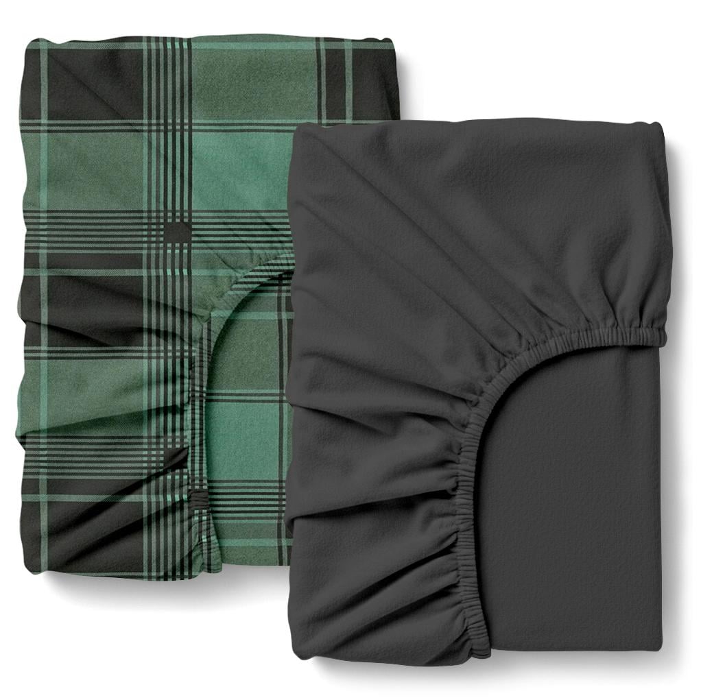Простынь на резинке Cosas FOREST TARTAN фланель 160х200х20 см 2 шт. (4822052503287)