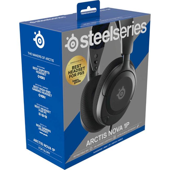 Навушники геймерські SteelSeries Arctis Nova 1P Чорний (61611) - фото 7